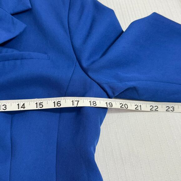 PENDLETON Women’s Blazer Size 10P 100% Virgin Wool Blue Classic Tailored Jacket - Picture 8 of 8